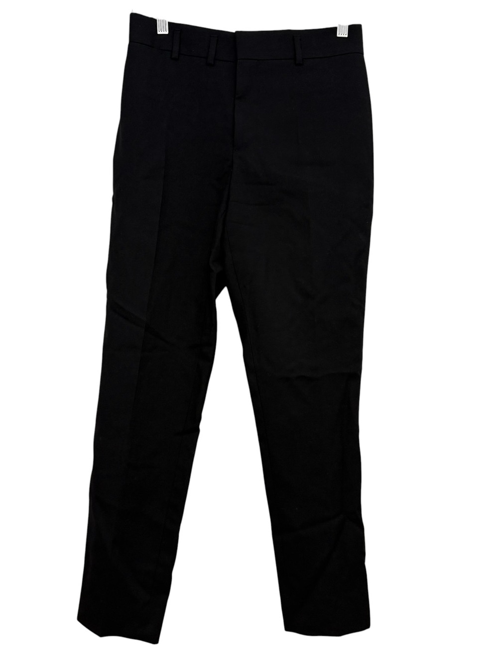 YSL Saint Lauren Black 100% Virgin Wool Tapered Slim Trousers Mens 44 or US 34